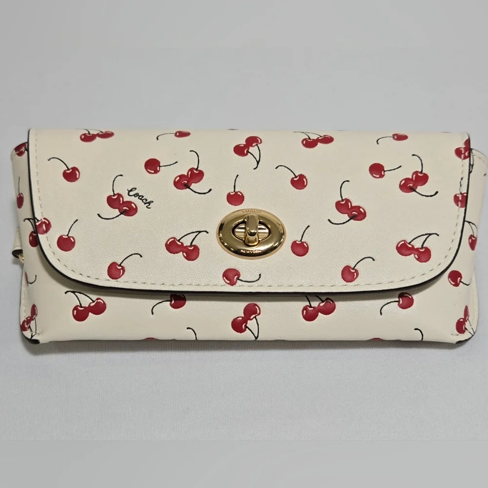 Coach Sunglass Case With Cherry Print